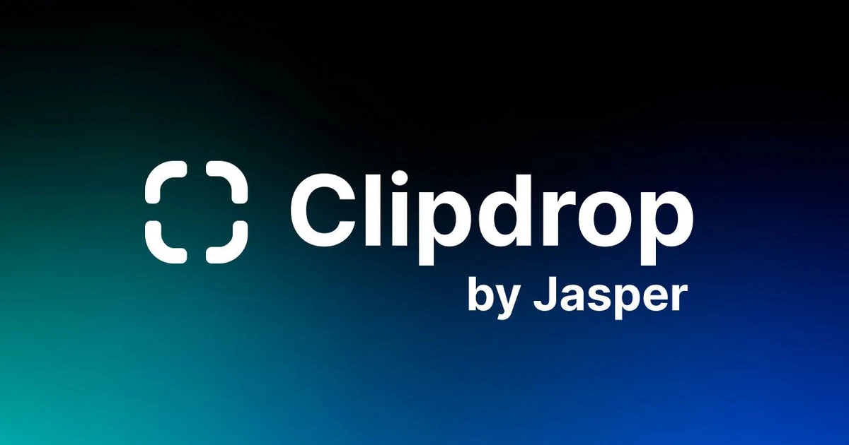 Clipdrop by Jasper wordmark on a gradient background