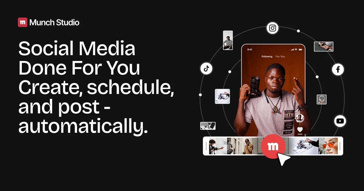 Munch Studio, the AI social media automation product that GetMunch rebranded into