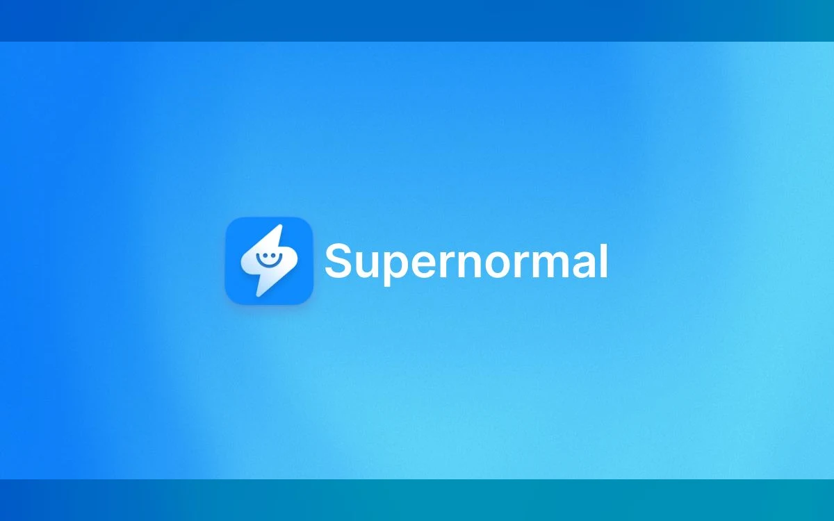 Supernormal meeting notetaker product page showing bot-free capture