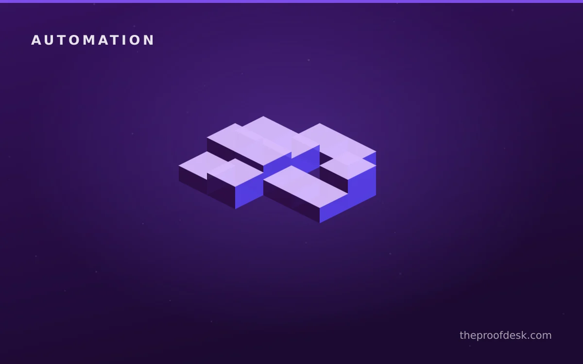 Technical workflow illustration for implementing a task-automation initiative