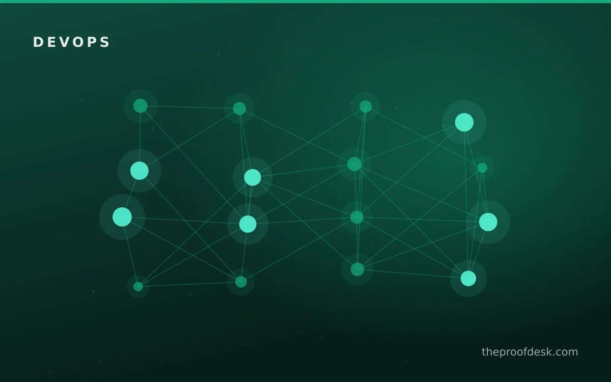 Technical workflow illustration for implementing a practical DevOps transformation