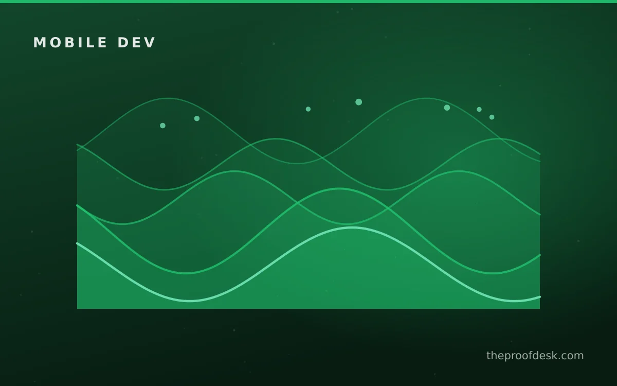 Developer testing mobile app UX design across mobile devices