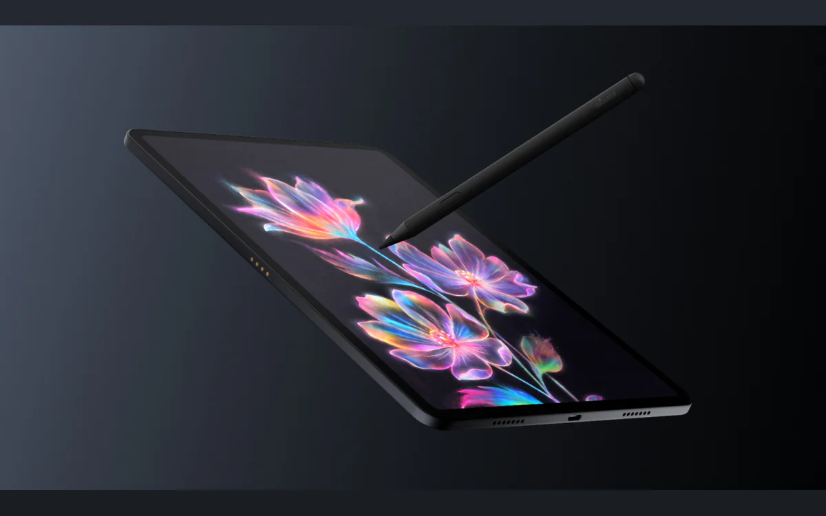 The Alexa Tablet Pro Pen drawing glowing flowers on a tablet screen