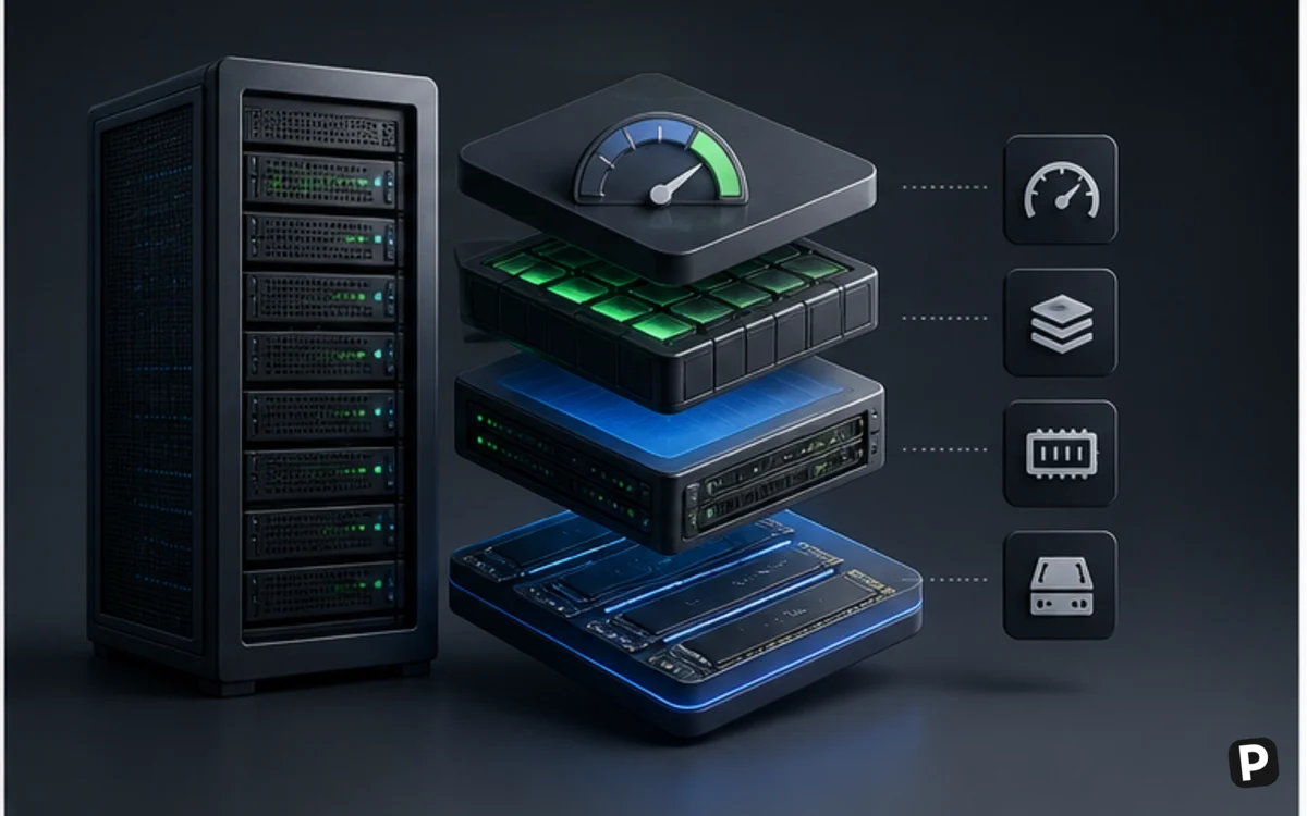 Hosting performance stack with caching and NVMe storage