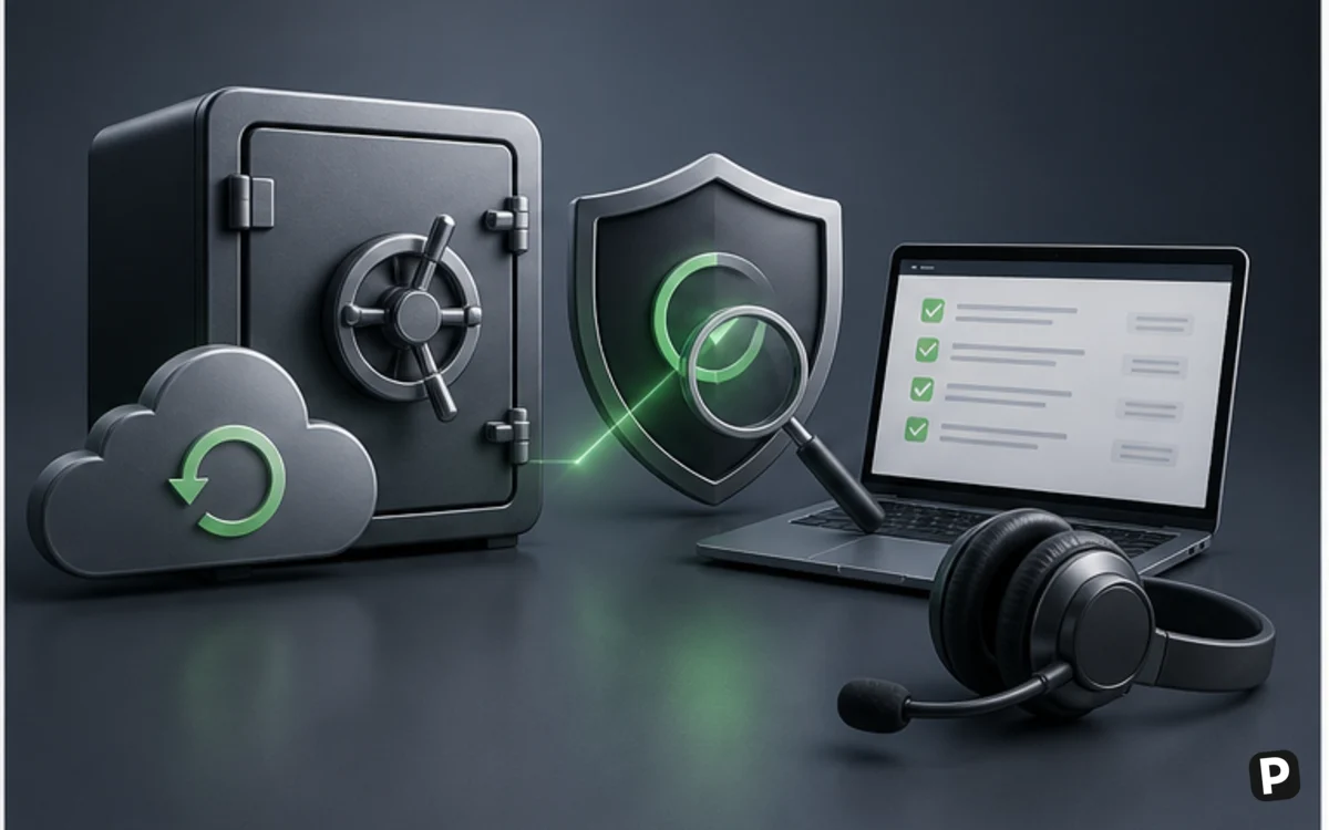 Hosting backup recovery security scanning and support