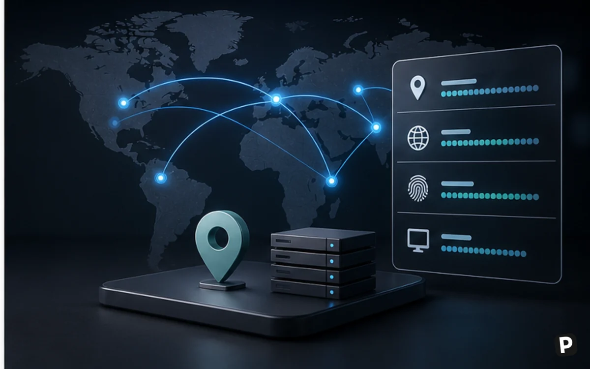 Proxy locations and browser fingerprint configuration