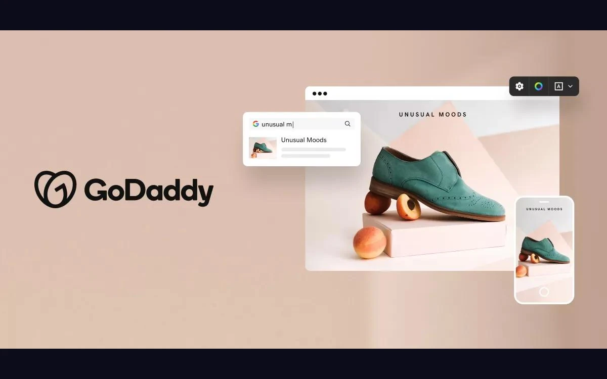 GoDaddy Airo AI website builder product page