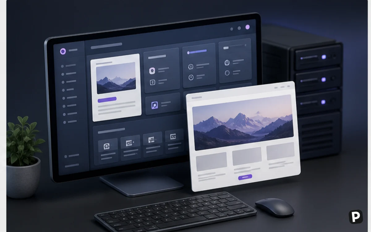 Beginner-friendly web hosting control panel and website setup