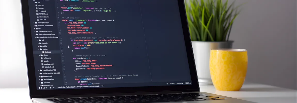 Integrated terminal and Git source control workflow in a code editor