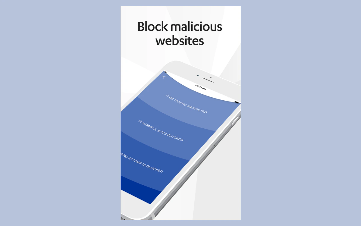 Legacy FREEDOME Block malicious websites screen counting traffic protected, harmful sites blocked and tracking attempts blocked
